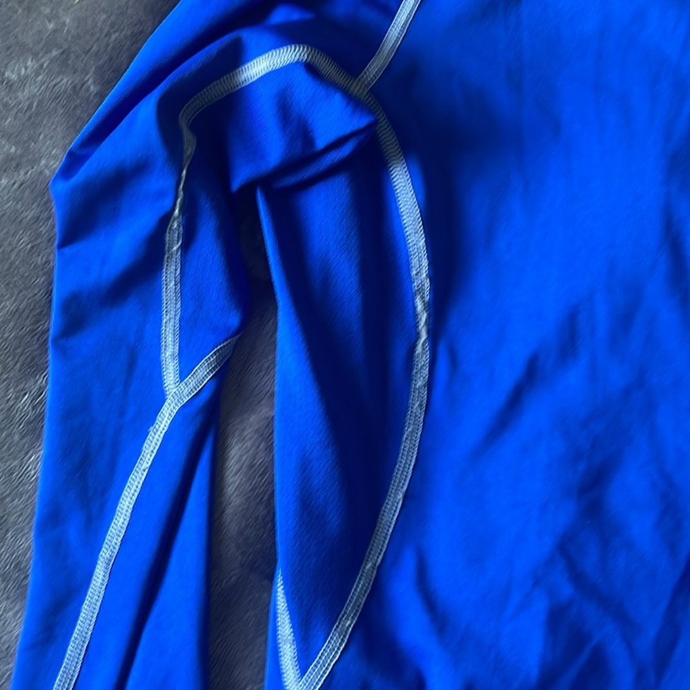Under Armour Blue Rash Guard Swim Top - Picture 2 of 4